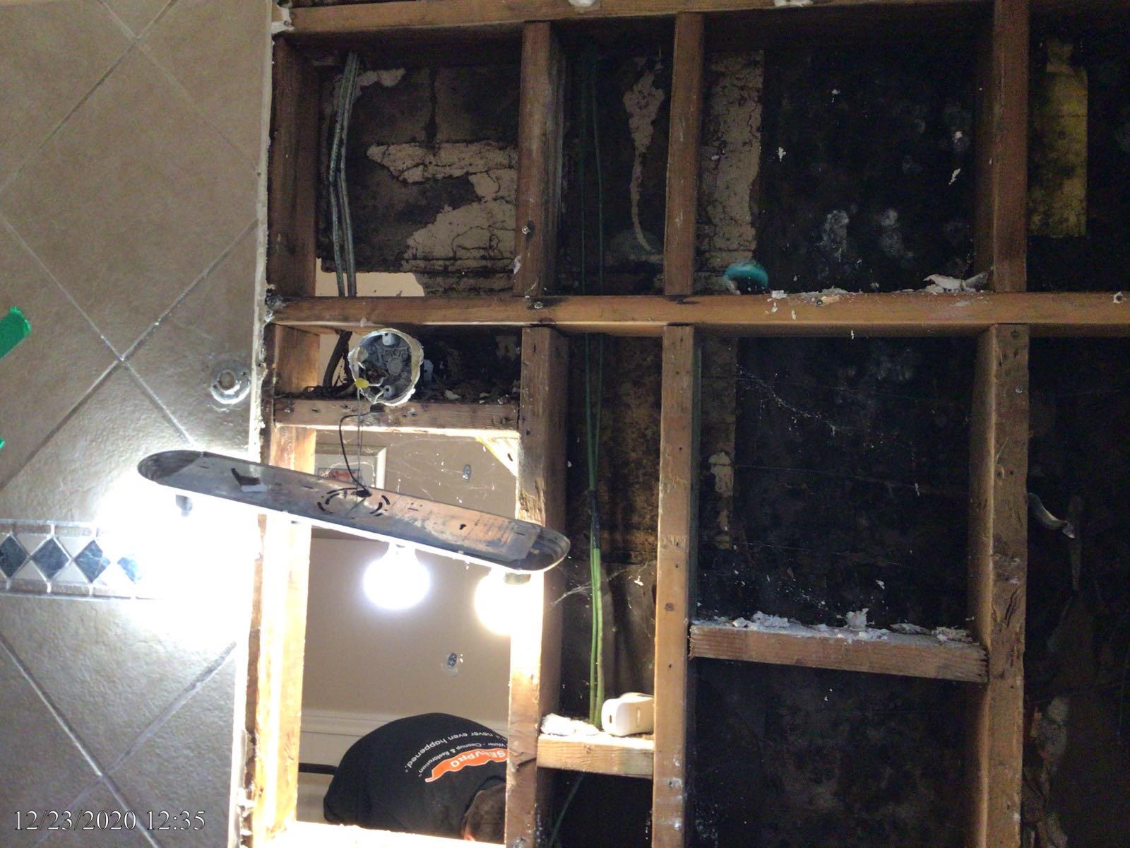 Water damage can quickly lead to mold in your bathroom if not remediated quickly.