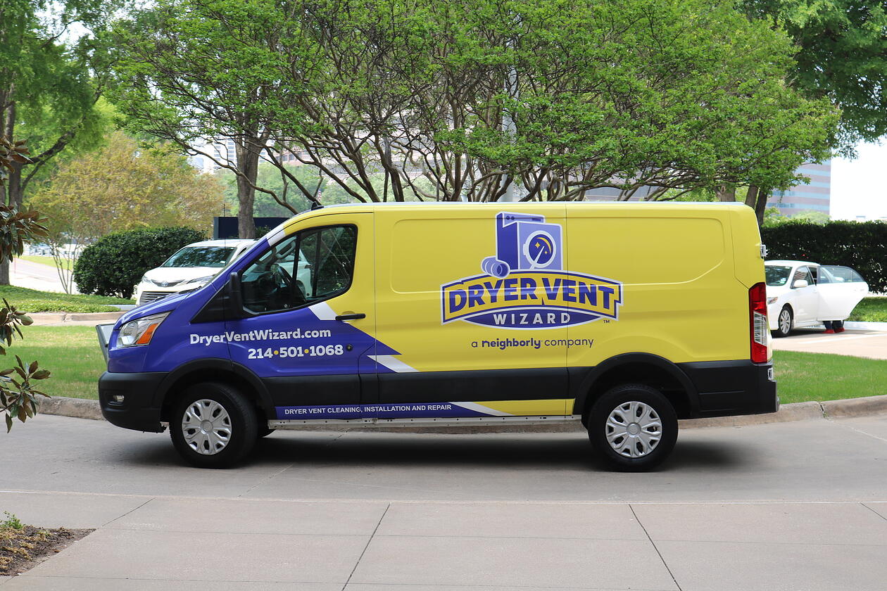 Home Service Van for Dryer vent Wizard of Raleigh, Wake Forest, Rolesville, Knightdale, Garner, Smithfield, NC