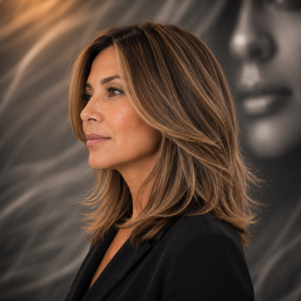 Custom highlights and lowlights at Avissa Salon in Ann Arbor create rich dimension, depth, and natur 