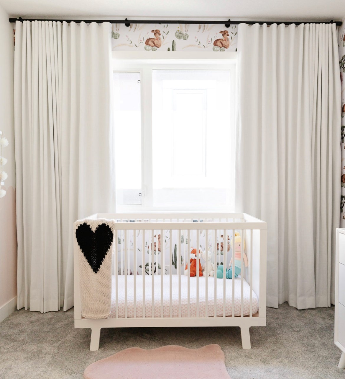 Blackout Drapery is perfect for a nursery. Budget Blinds of Rockwall, Forney, Terrell, and Greenville has a variety of colors and patterns that are child friendly.