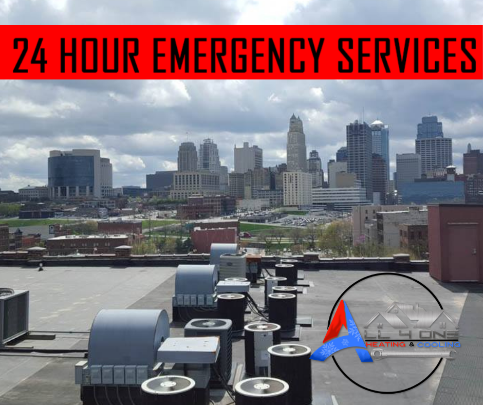 The HVAC Technicians at All 4 One Heating and Cooling are here for you 24/7 in case of a Residential or Commercial HVAC or Appliance Emergency!