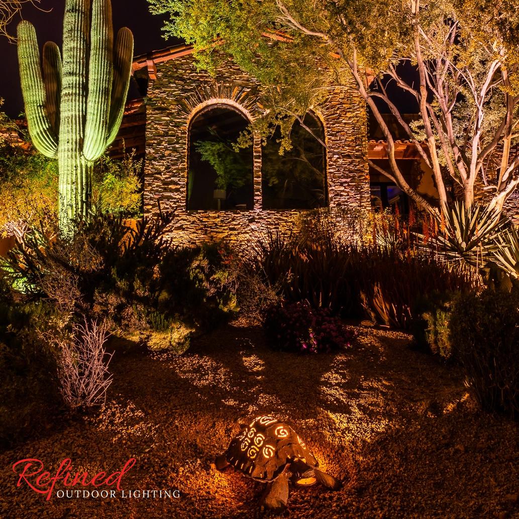 outdoor lighting installation in Scottsdale