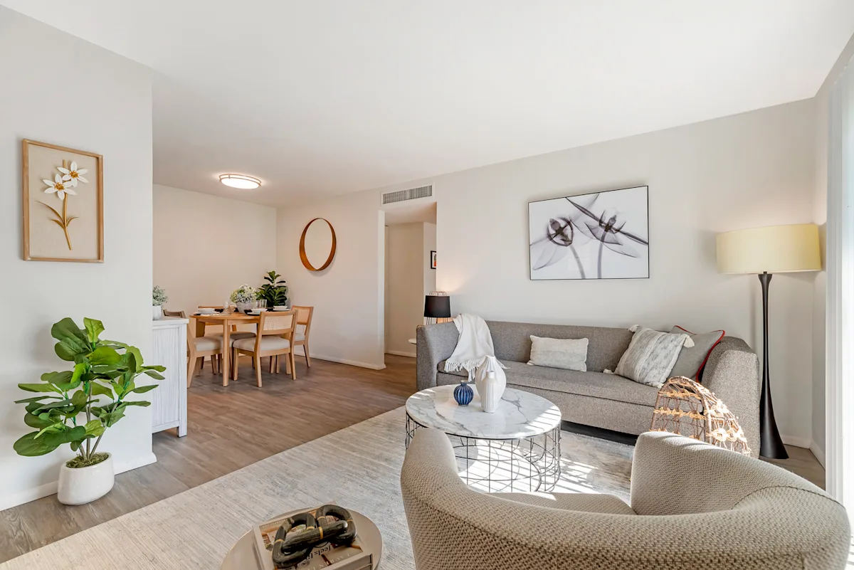Living Room and Dining Table