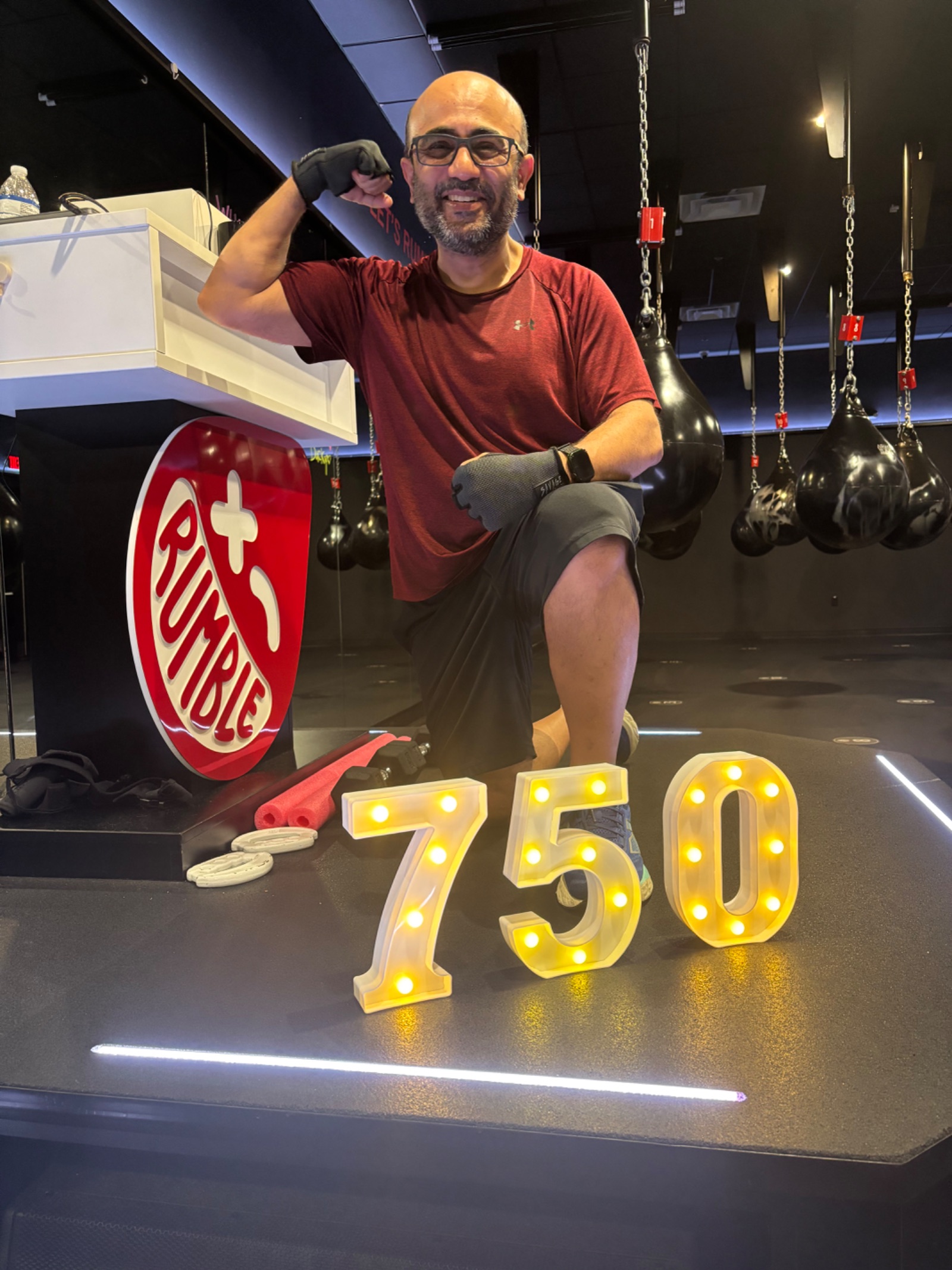 Shout out to Ali on crushing his 750th Rumble Boxing Alpharetta class! ????