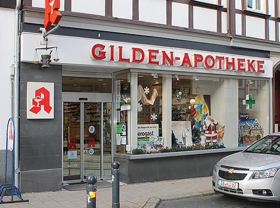Aussenansicht der Gilden-Apotheke