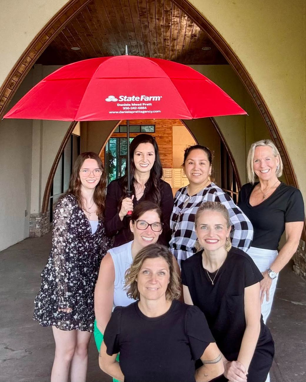 Rainy days call for umbrella and great insurance.