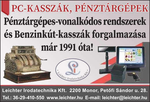 Images Leichter Irodatechnika Kft. Online pénztárgépek
