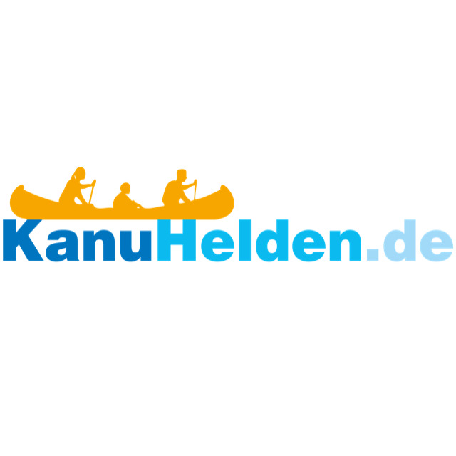 kanuhelden.de - Stationärer und Mobiler Verleih von Kanu/ Kajak/ Sit on Tops/ Floßbau Logo