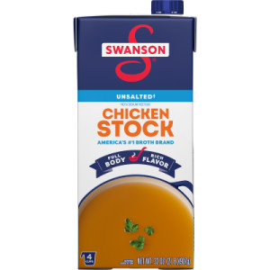 Swanson® 100% Natural Unsalted Chicken Stock, 32 oz Carton (12 Pack) featured image