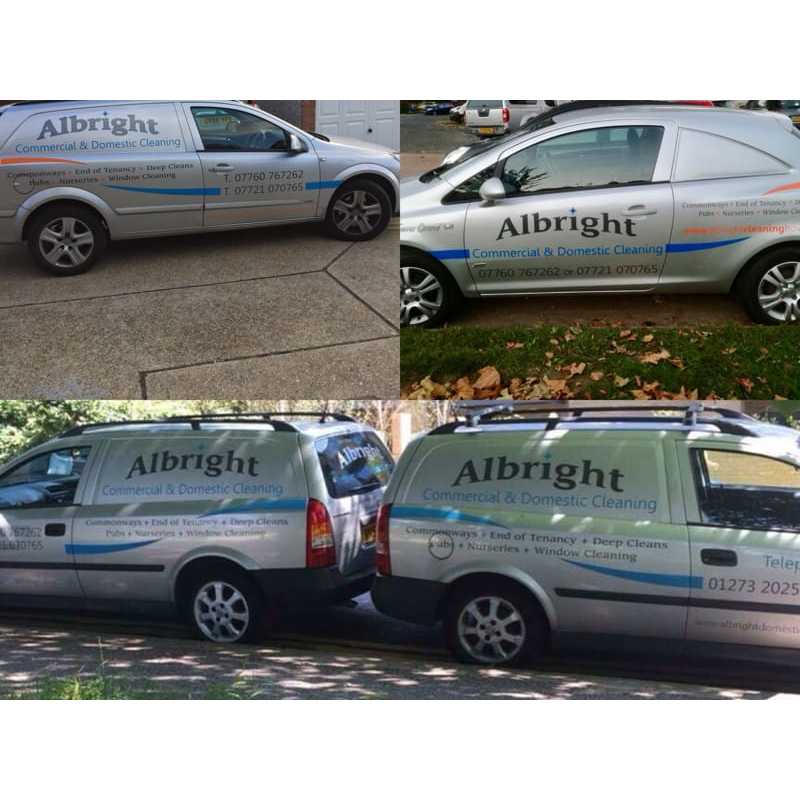 LOGO Albright Commercial Cleaning Ltd Hove 07760 767262