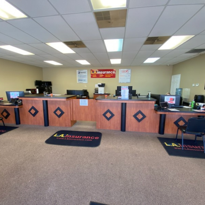 Interior of the L.A. Insurance located at 5031 South Cedar St. in MI
