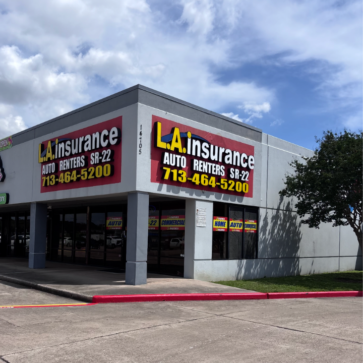 Exterior of the L.A. Insurance located at 14705 Woodforest Blvd. in TX