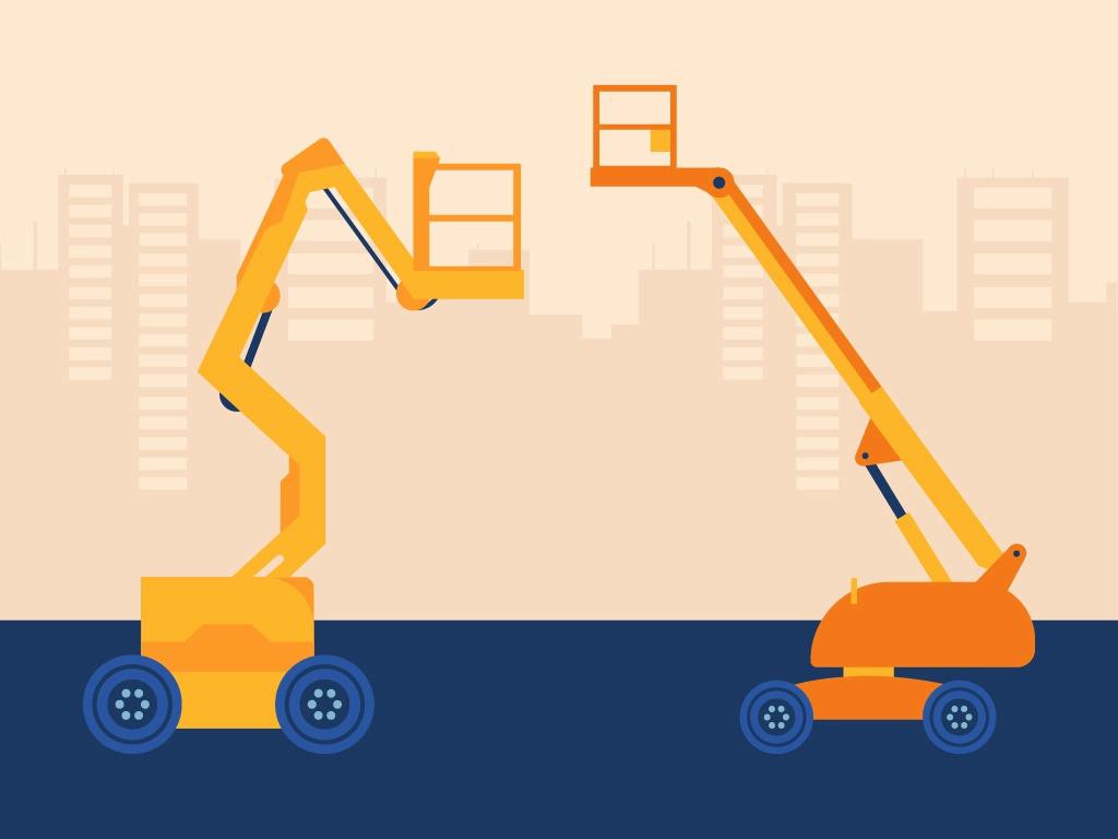 Articulating vs. Telescoping Boom Lifts: What’s the Difference?