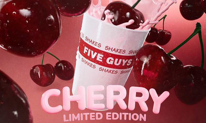 Real amarena cherries mixed in creamy vanilla. Sweet and smooth with a velvet touch. Now available for a limited time only!