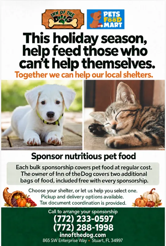 Image of Local Pet Event Holiday Pet Food Drive for Local Shelters Nearby