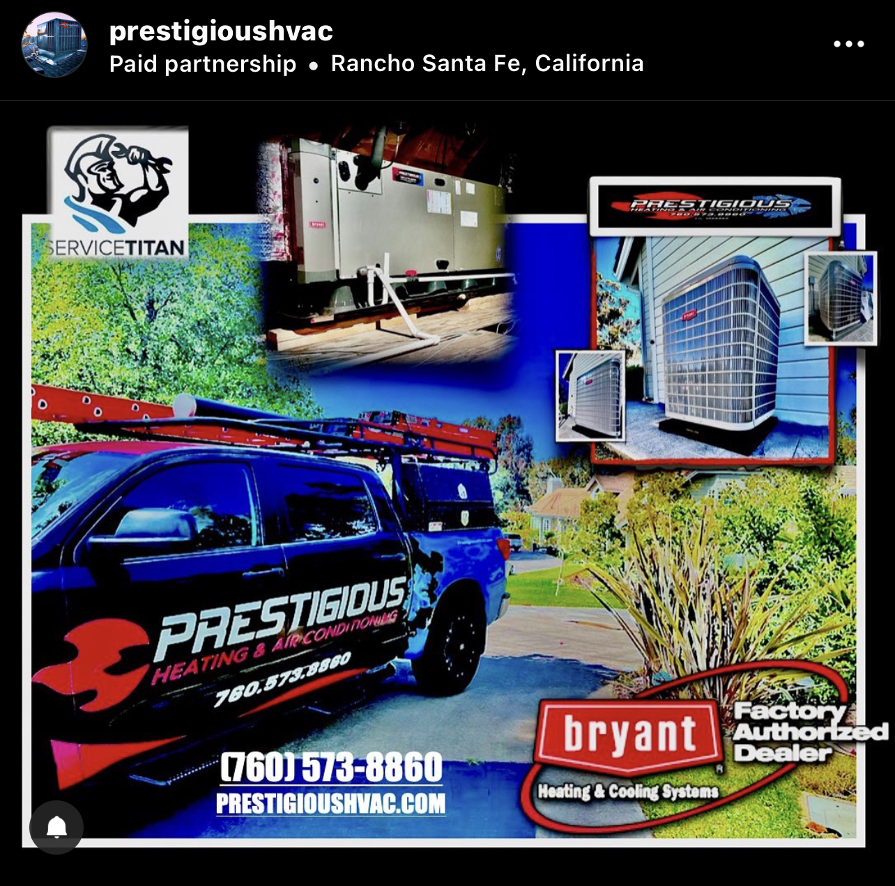 Prestigious Heating & Air Conditioning offering professional Bryant heating and cooling system installation, replacement, repair, and maintenance services throughout North County San Diego.