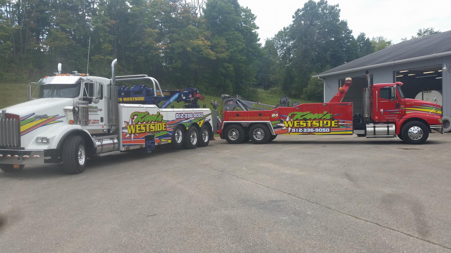 Providing expert car towing and roadside service! Ken's Westside Service & Towing Bloomington (812)336-9050