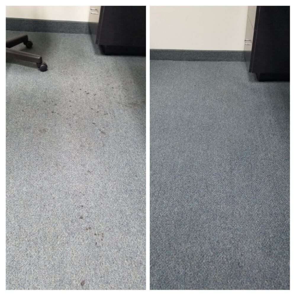 Before and after commercial carpet cleaning in Seal Beach