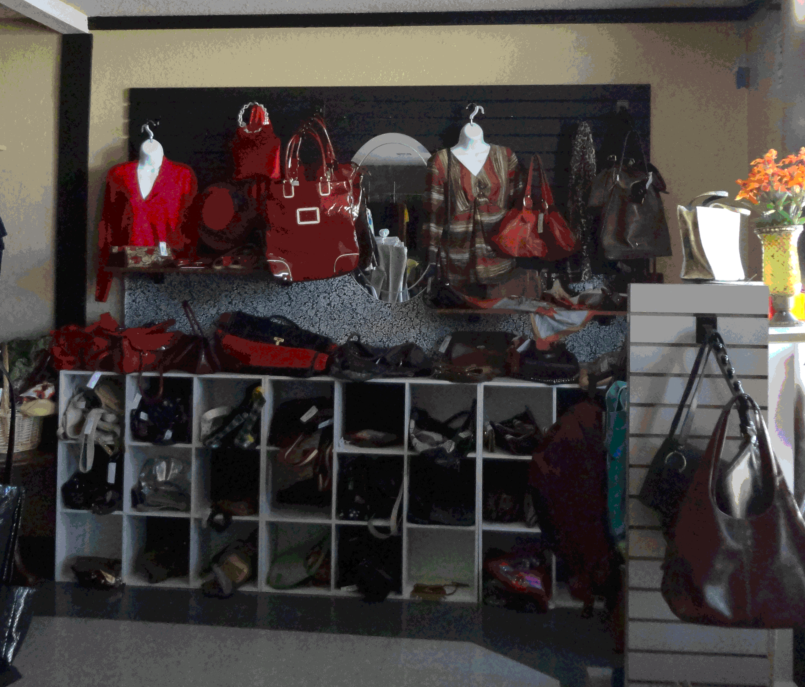 Purses, belts, scarfs, all your accessories.