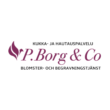 Hautaustoimisto ja kukkasitomo P. Borg & Co Oy Logo
