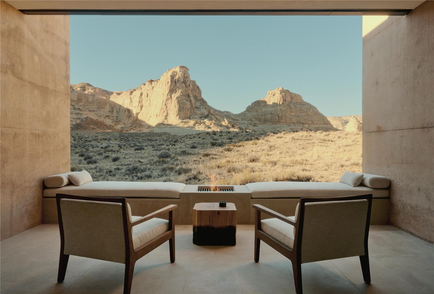 Amangiri USA Residences Six Bedroom Villa Guest Suite Back Patio
