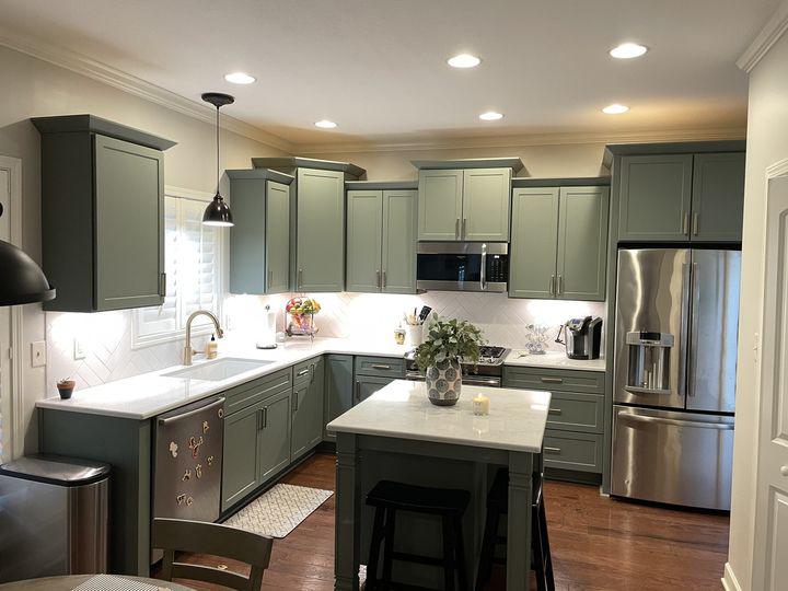 Talk about kitchen design goals! Design your dream kitchen space with our design consultants today,  Kitchen Tune-Up Savannah Brunswick Savannah (912)424-8907