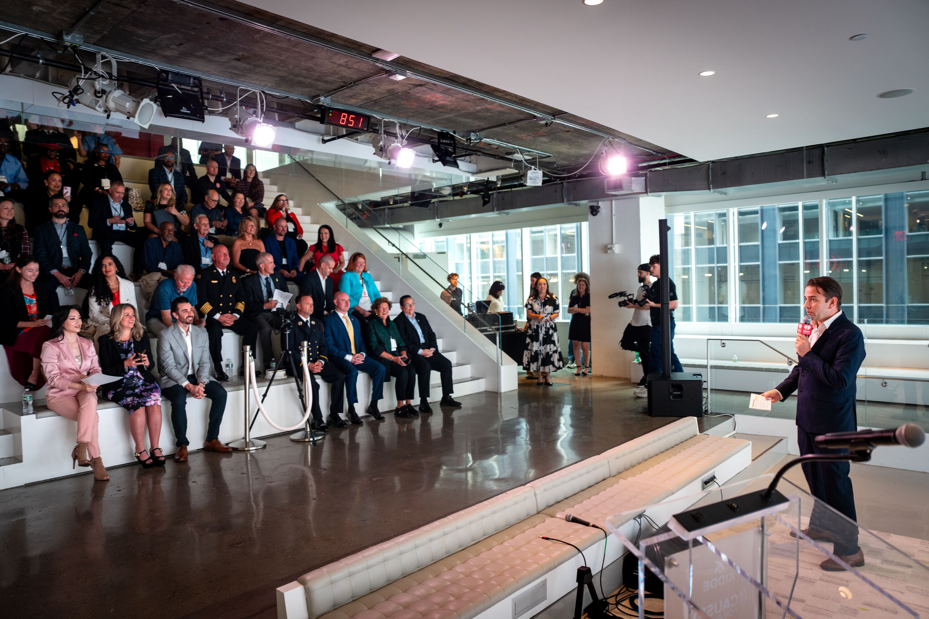 Stakeholder event with a donation to the FDNY
