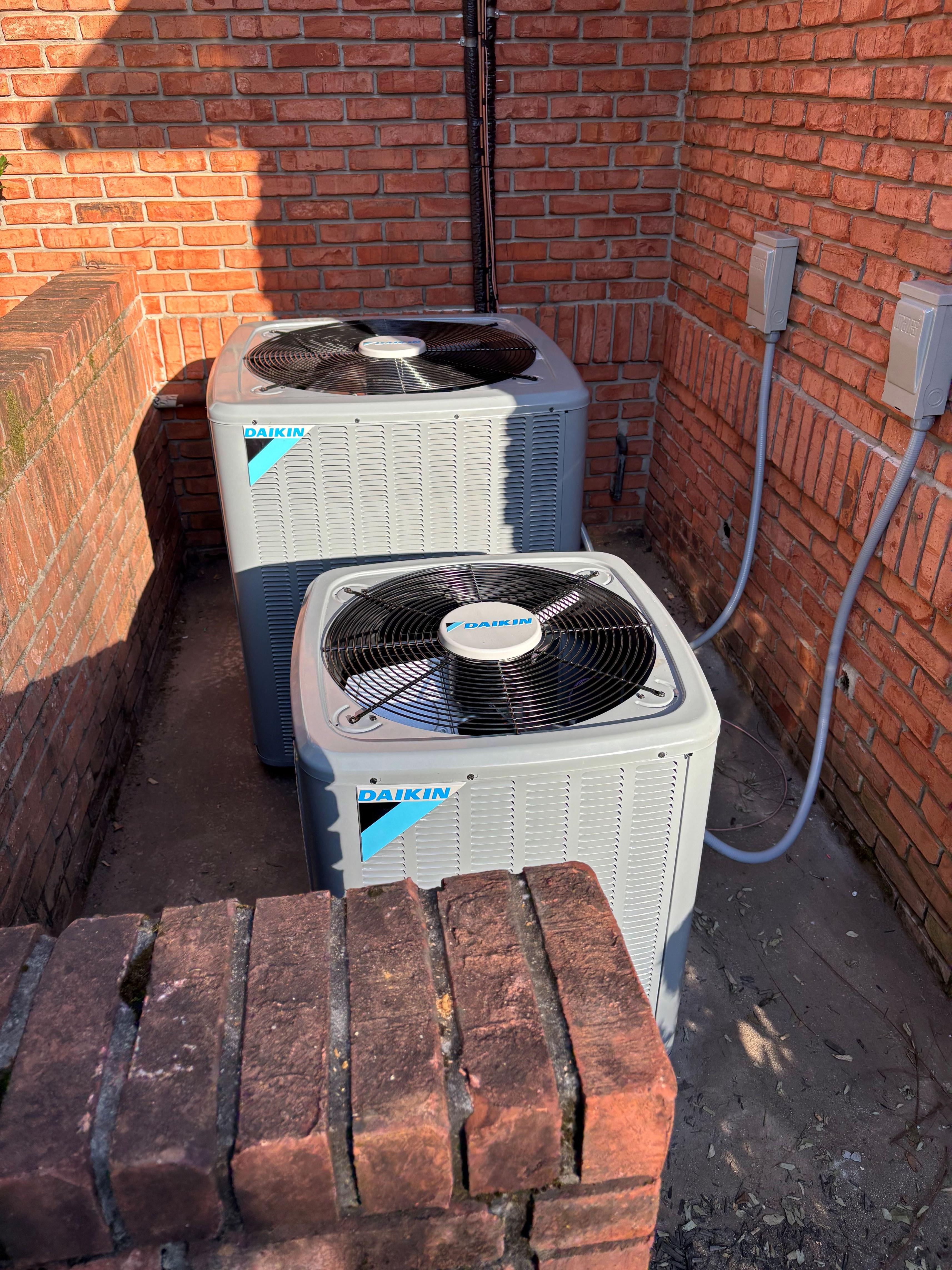 Daikin Twin Install HVAC North Alabama 12 Year Warranty Furnace AC