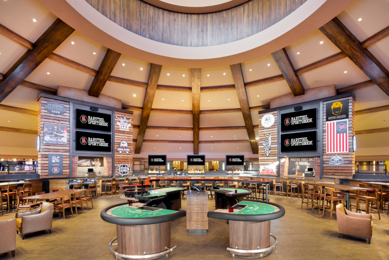 Roulette and Blackjack games in the Barstool Sportsbook