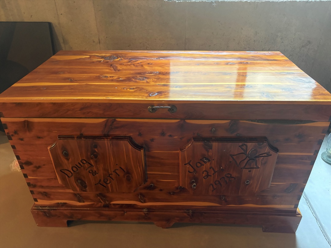 Cedar Chest Restoration in Fort Collins - Before