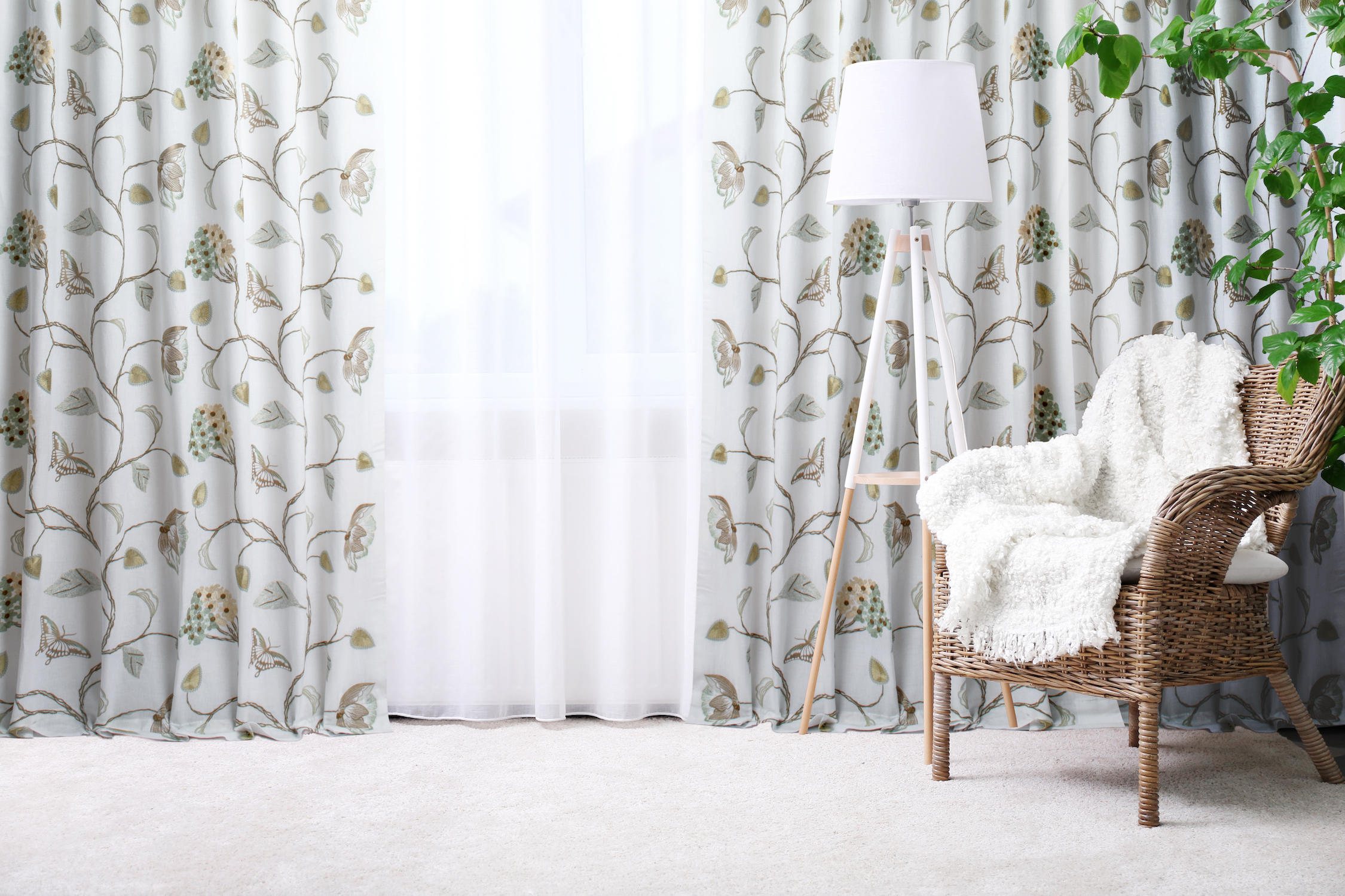 Drapes can add personality to any space! The pictured pattern is fun and attention grabbing. Come visit us at 3945 W Eau Gallie Blvd Unit 104, Melbourne, FL 32934 to see all that we have to offer!