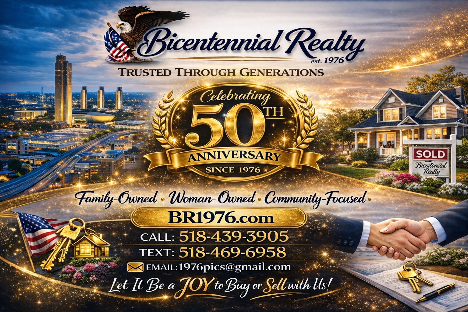Bicentenial Realty Celebrating 50 Years in Business
Thinking about buying or selling a home in New Y 