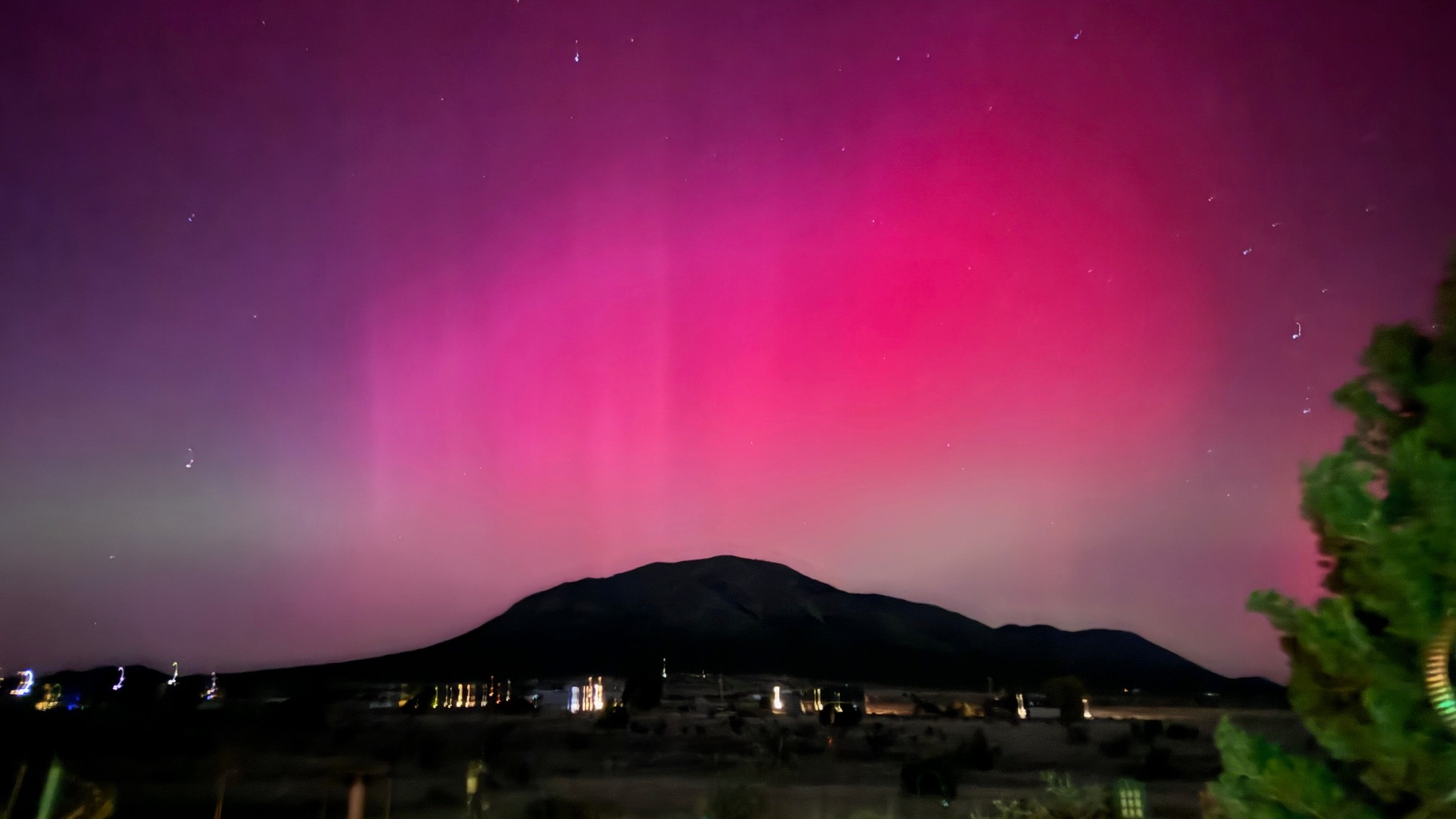 Borealis looking towards South Mountain in Edgewood, NM