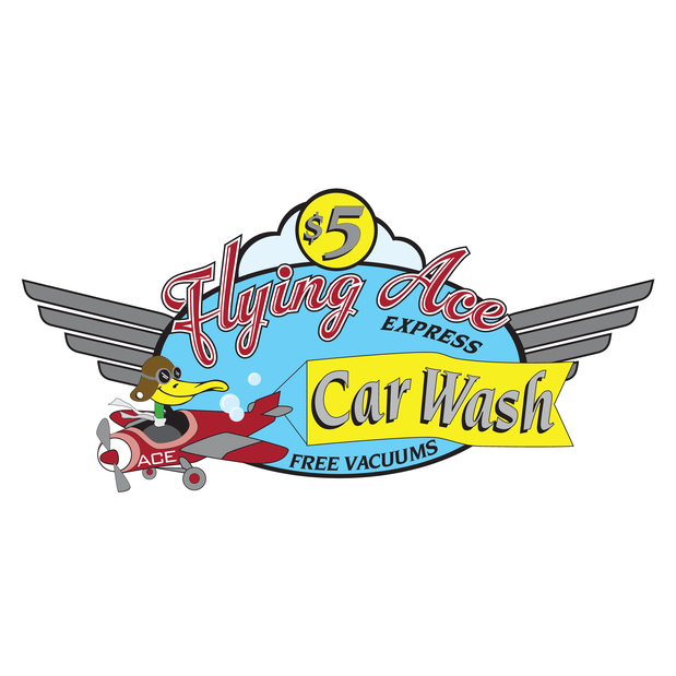 Flying Ace Express Car Wash - National Rd. Logo