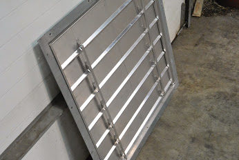 Aluminum Vent Hatch that we were able to fabricate from scratch