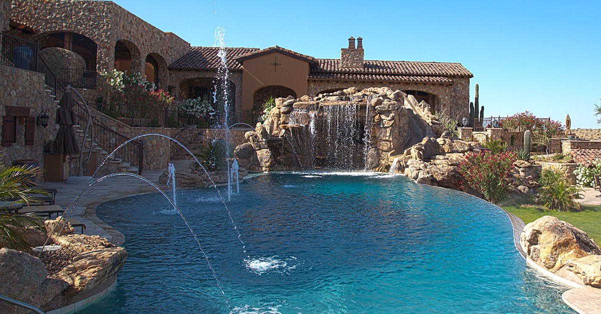 Swimming Pool Water Features No Limit Pools & Spas Mesa (602)421-9379