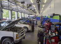 We service all makes and models and our Technicians can handle any service and repair your vehicles may need. We are a one stop shop from oil changes, tires, brakes, shocks and so much more….we do it all.