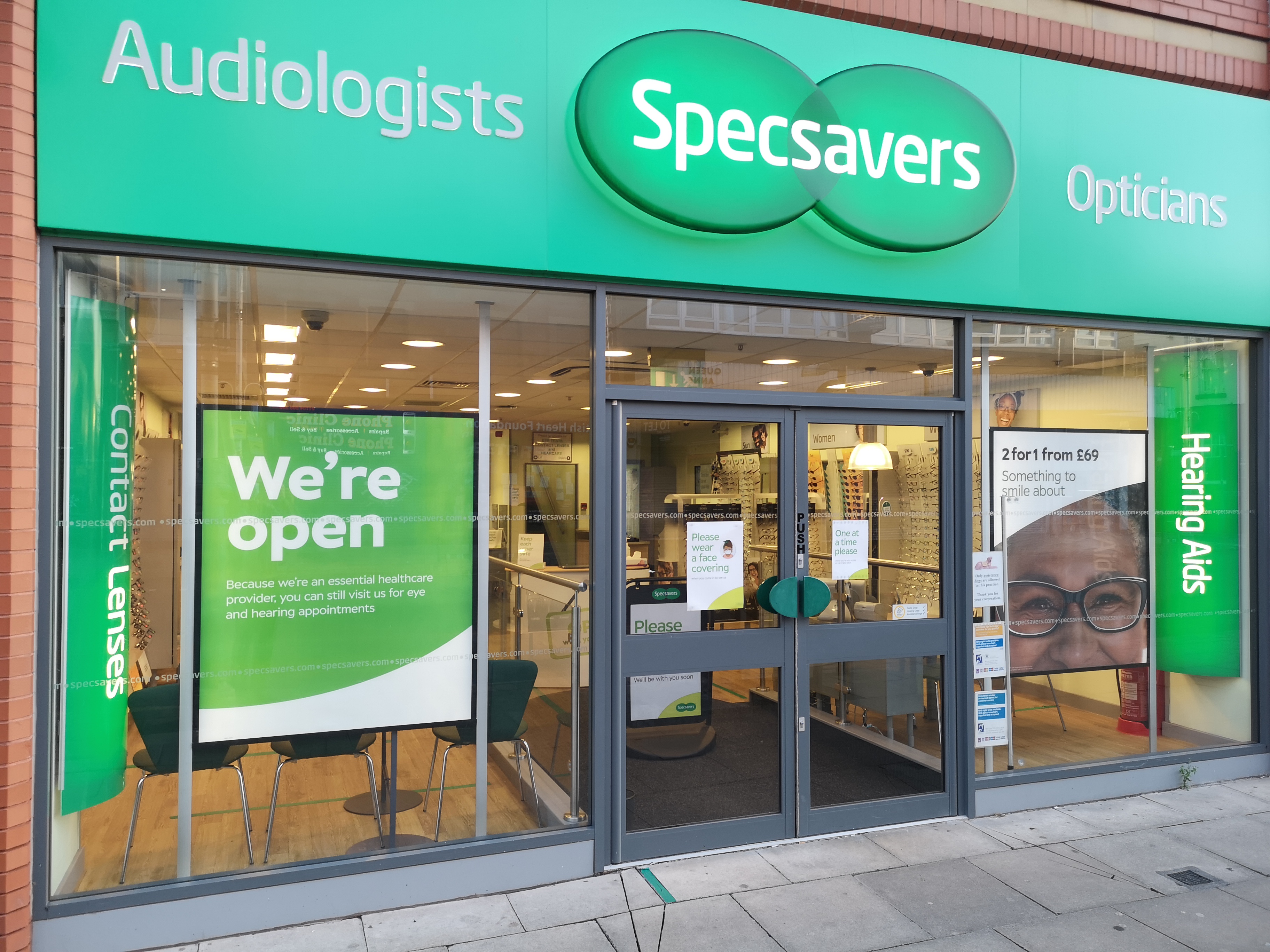 Specsavers Southport storefront Specsavers Opticians and Audiologists - Southport Southport 01704 501944