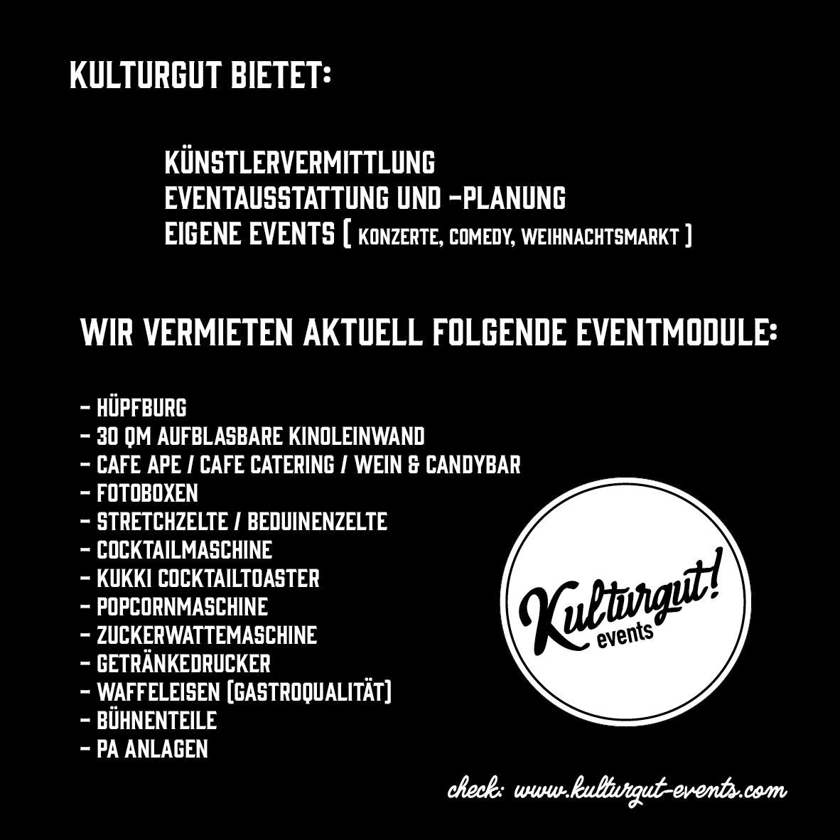 Kulturgut - Events Aschaffenburg, Weinbergstraße 32 in Aschaffenburg