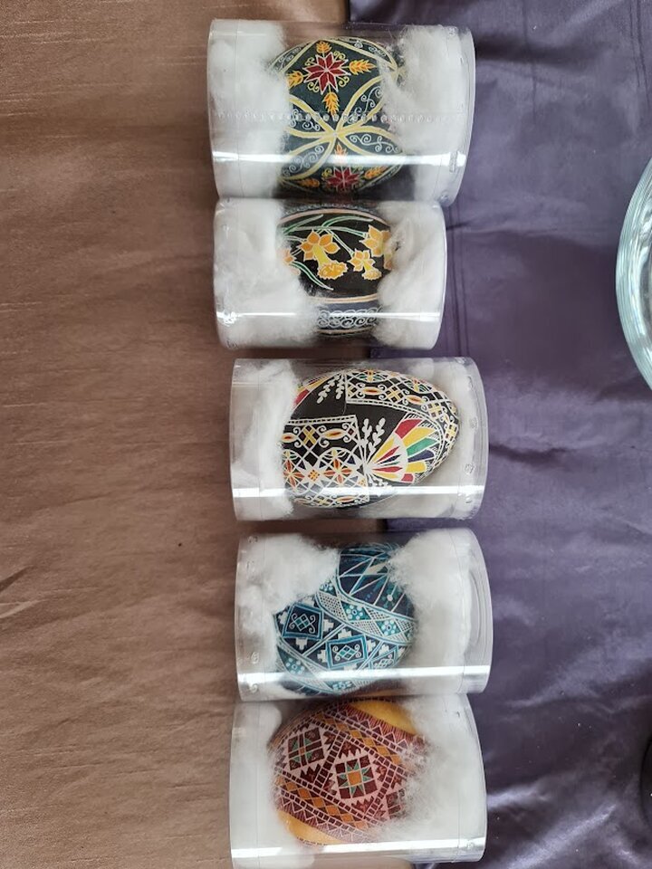 Bilder Gabriele Krecht - Wachstechnik Ostereier & Christbaumkugeln