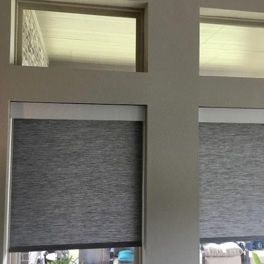 Upgrade your home with the installation of Lutron Automated Roller Shades by Budget Blinds of Katy & Sugar Land! #WindowWednesday #ShadesOfBeauty #HomeAutomation #BudgetBlindsKatySugarLand #FreeConsultation #LutronShades #AutomatedShades #RollerShades