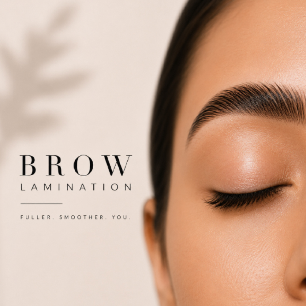 Professional brow lamination at Avissa Salon in Ann Arbor enhances your natural brows by creating a  