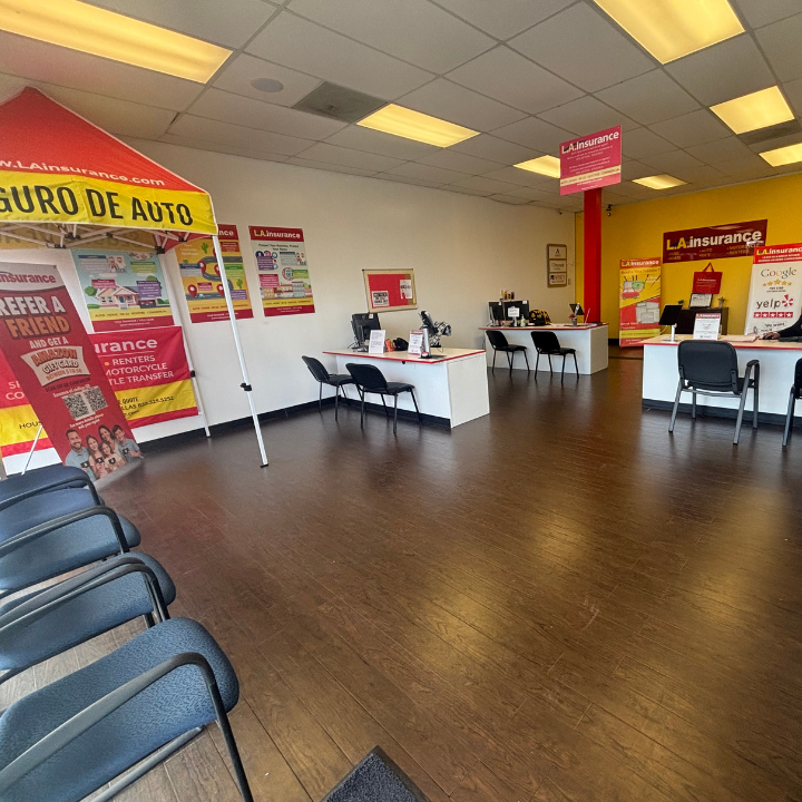 Interior of the L.A. Insurance Agency located at 10252 Almeda Genoa Rd in TX 