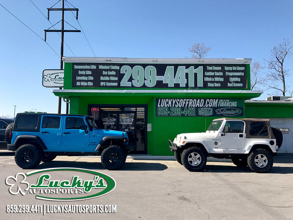 Lucky's is your Jeep Wrangler authority building hundreds of Jeep vehicles every year.