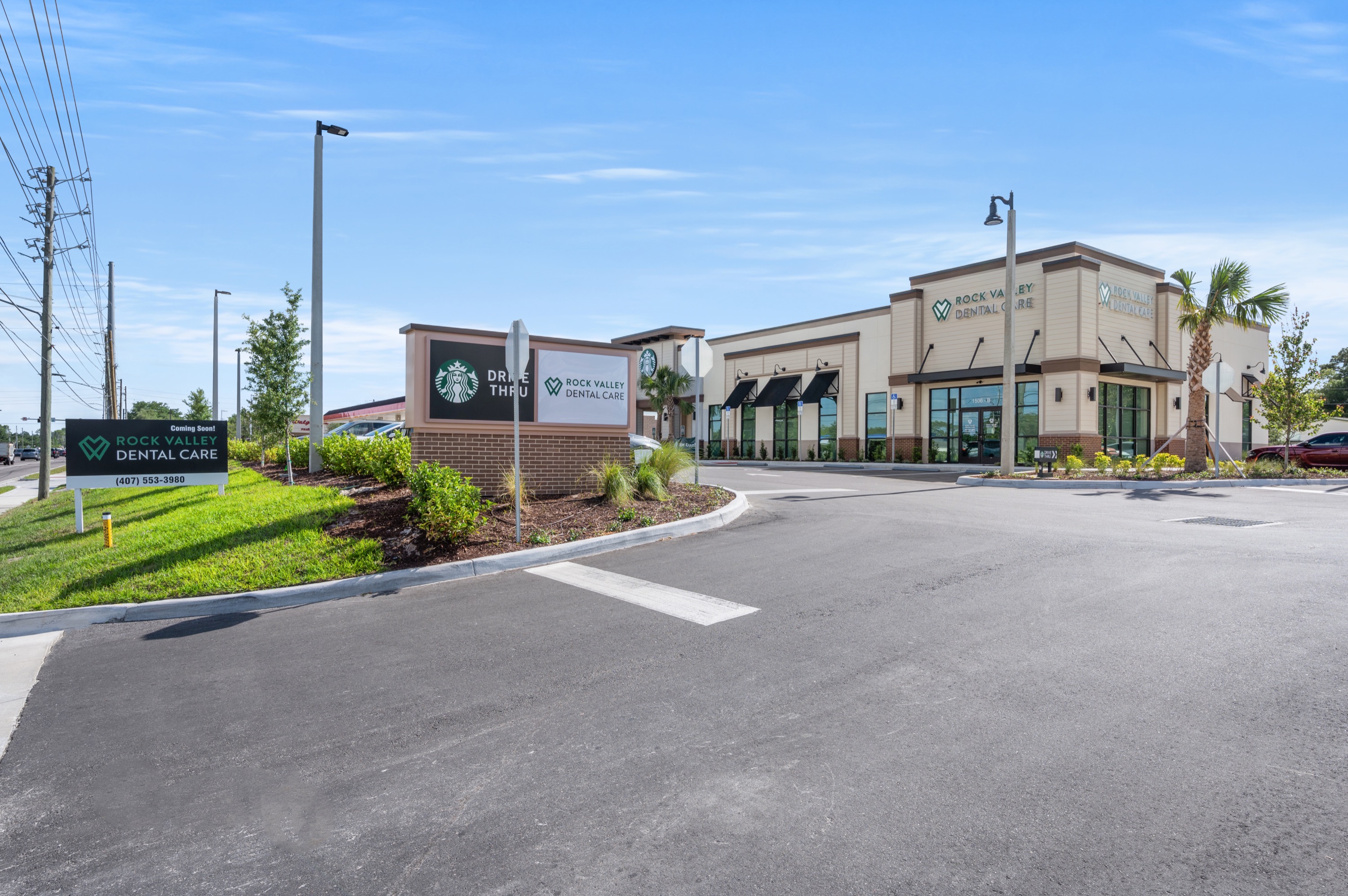 Front of office, Rock Valley Dental Care. Dentist in Apopka, FL. 