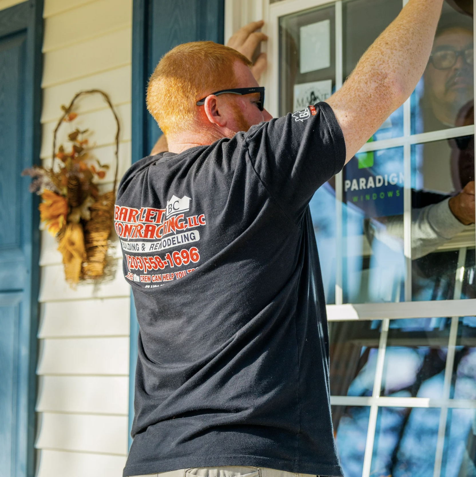 Bartlett Contracting preparing windows