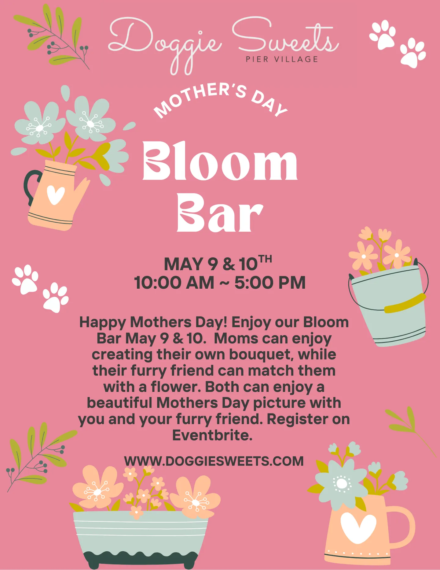 Image of Local Pet Event CAFE EVENT: Bloom Bar Nearby