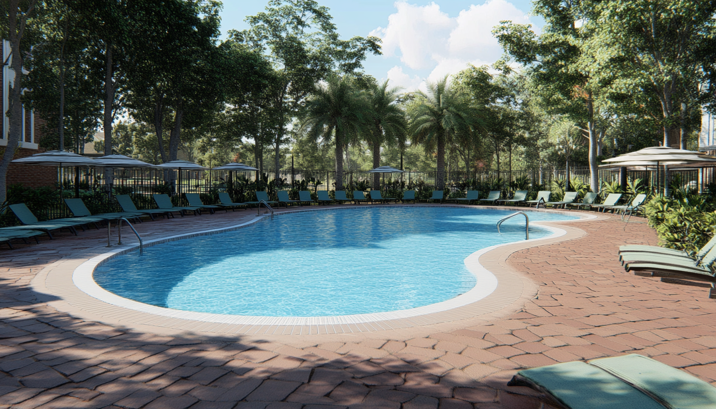 Florida Gated Community, HOA Pool