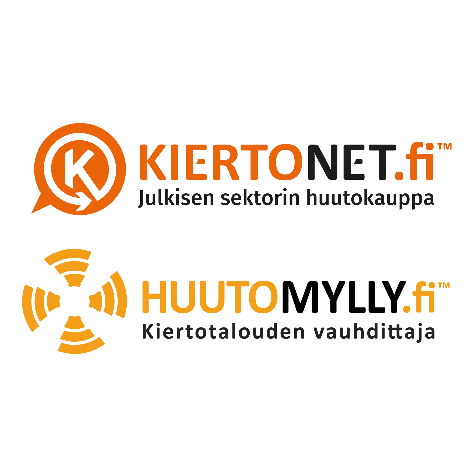 Kiertonet.fi ja Huutomylly.fi Logo