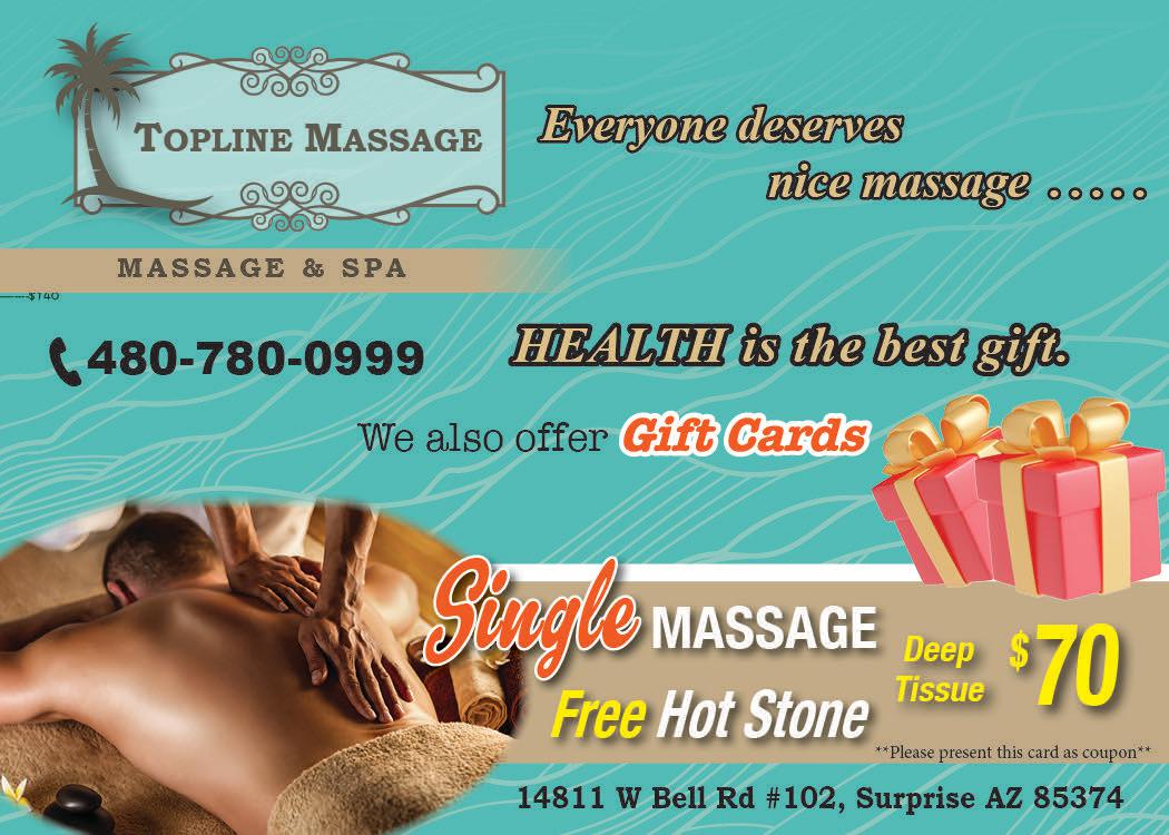 A sports massage specifically for active individuals used to improve performances,
aid in body maintenance, and to assist in the healing process from injury or exertion.
This session is designed to increase circulation of the blood and lymph fluids while
increasing range of motion.